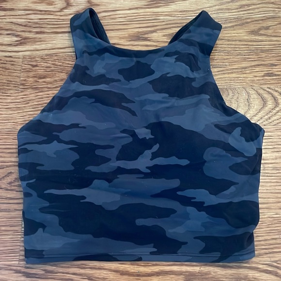 Athleta Women’s Black Camo High Neck Tank - size: XS - color: black camo - Picture 1 of 4